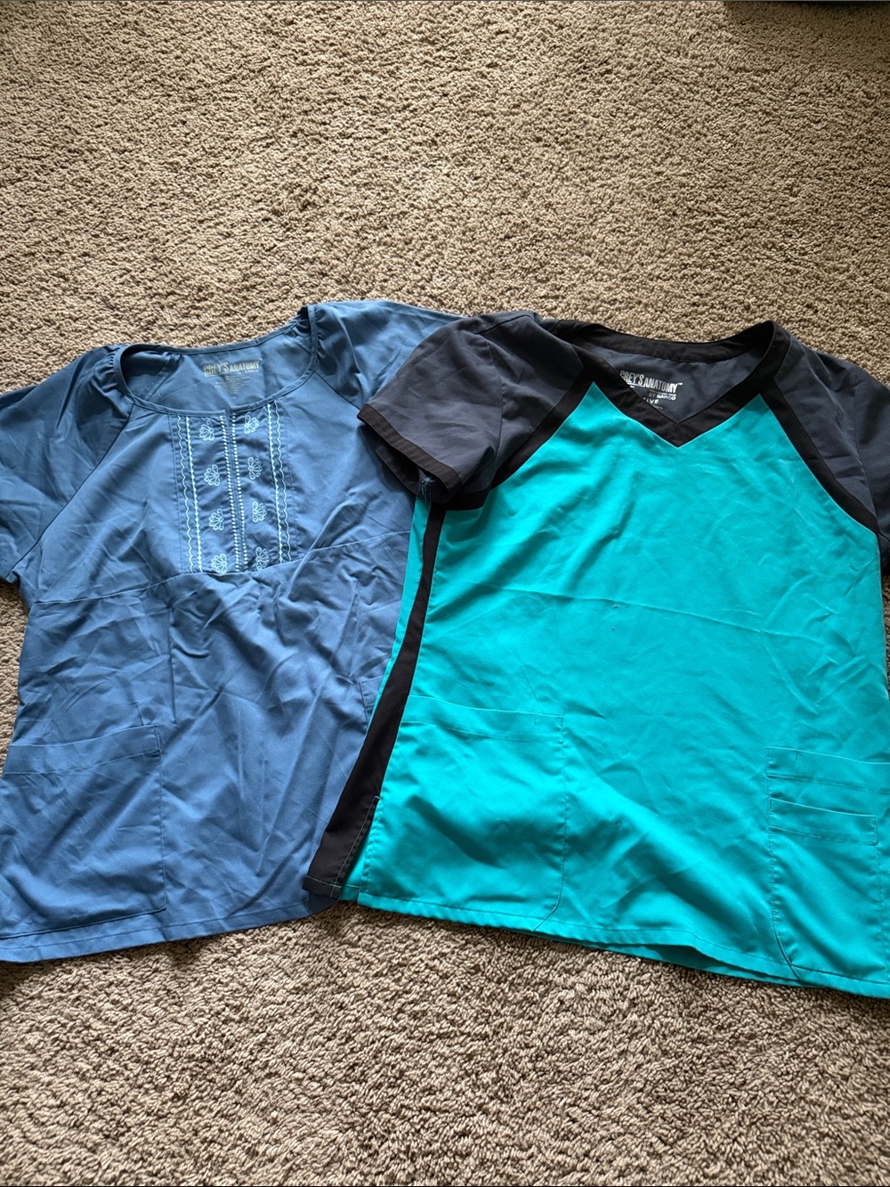 Grey’s Anatomy two large scrub tops